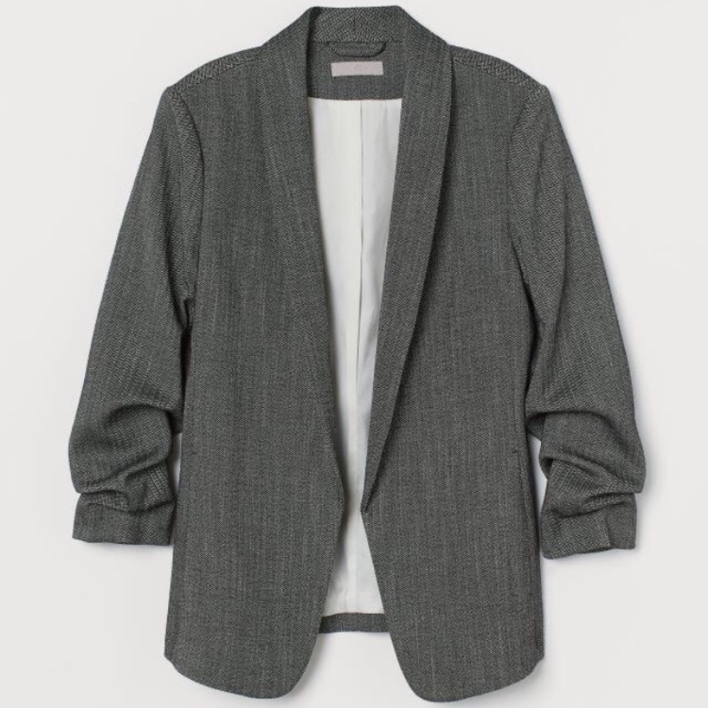 NWOT H&M Herringbone Shawl-collar Blazer